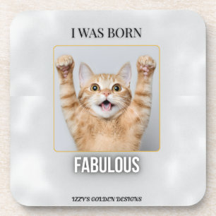 Born Fabulous Untersetzer Lustiges Katzengeschen
