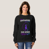 Born For Rhönrad Forced To School Sports Gymnastic Sweatshirt (Vorne ganz)