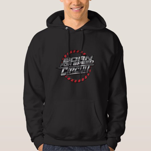 Born for Speed Circuit Red Motion Hoodie – Racing (Vorderseite)