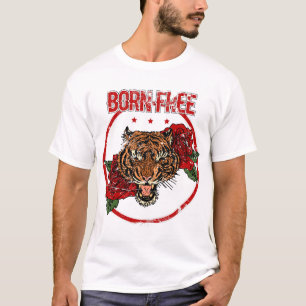 Born Free: Majestätische Tiger-Kunstkollektion T-Shirt