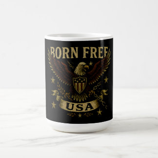 Born Free USA – Amerikanischer Freiheitsstolz bei  Kaffeetasse