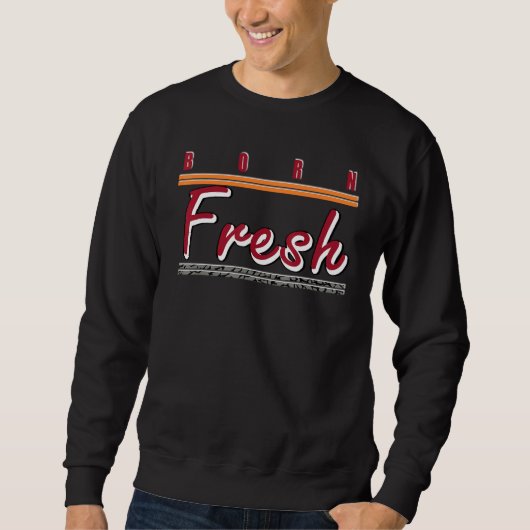 Born Fresh Heads Basketball Retro Cardinal Red 3s  Sweatshirt (Vorderseite)
