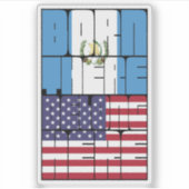 Born Guatemala Belong American Aufkleber (Vorderseite)