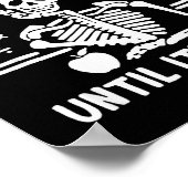 Born Halloween Teacher I'll Just Wait Until It's Q Poster (Ecke)