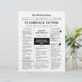 Born in 1936 Fun Newspaper black and white (Stehend Vorderseite)