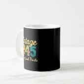 Born In 1945 80 Years Old Made In 1945 80th Birthd Kaffeetasse (Vorderseite Links)