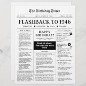 Born in 1946 Fun Newspaper black and white (Vorne/Hinten)