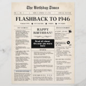 Born in 1946 Mock Newspaper sepia (Vorderseite)