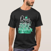 Born in 1955 I Black Turquoise Party Outfit & Acce T-Shirt (Vorderseite)