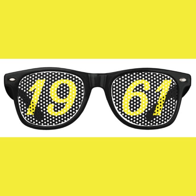 Born in 1961 65th birthday fun shades sunglasses partybrille (Von Creator hochgeladen)