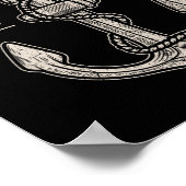 Born In 1962 60 Years Old Boat Captain Birthday Bo Poster (Ecke)