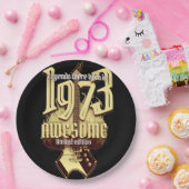 born in 1973 rocks pappteller (Party)