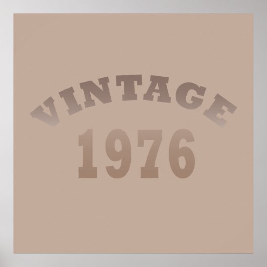 Born in 1976 vintage birthday poster (Vorne)