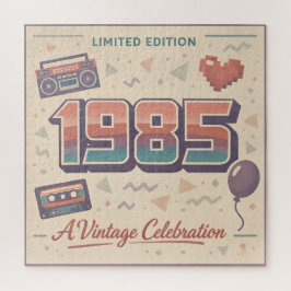 Born in 1985 Vintage Retro Jigsaw Puzzle | Limited