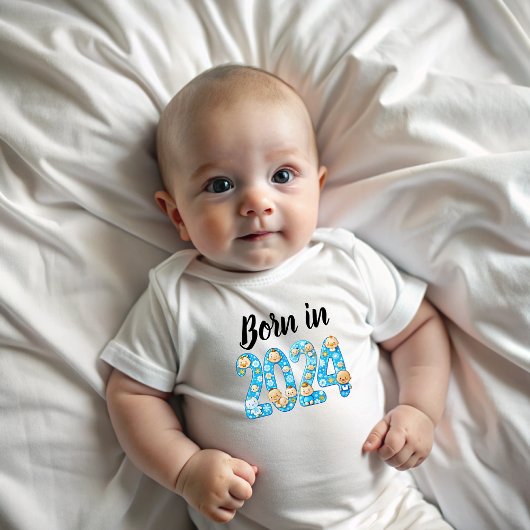 Born in 2024 baby t-shirt