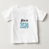 Born in 2024 baby t-shirt (Vorderseite)