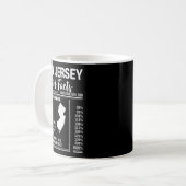 Born In New Jersey - New Jersey Girl Facts Kaffeetasse (Vorderseite Links)