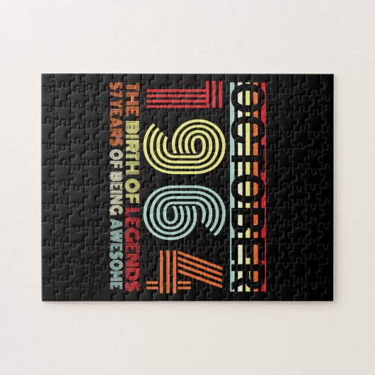 Born In October 1964 Gift Puzzle (Horizontal)