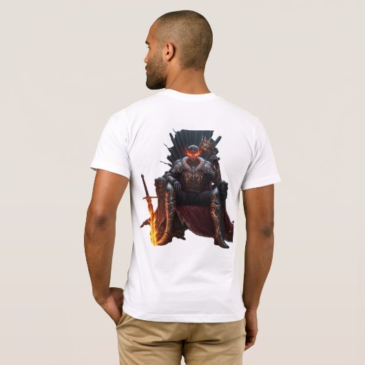 Born in Ruin Crowned in Fire – Dark Fantasy Anime T-Shirt (Schwarz voll)