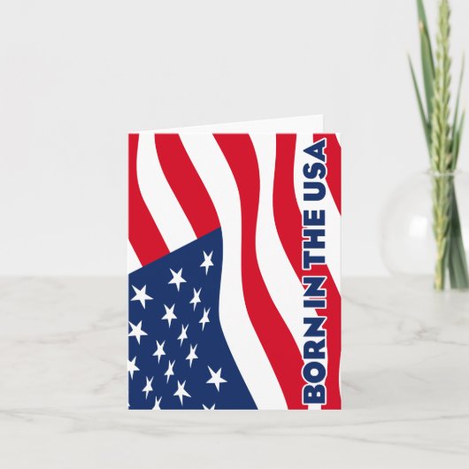 Born in the USA Feiertagskarte (Vorderseite)