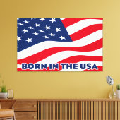 Born in the USA Leinwanddruck (Insitu (Wohnzimmer))