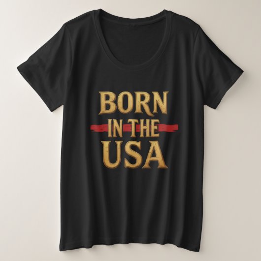 BORN IN THE USA T-Shirt (Design vorne)