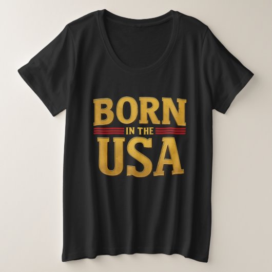 BORN IN THE USA T-Shirt (Design vorne)