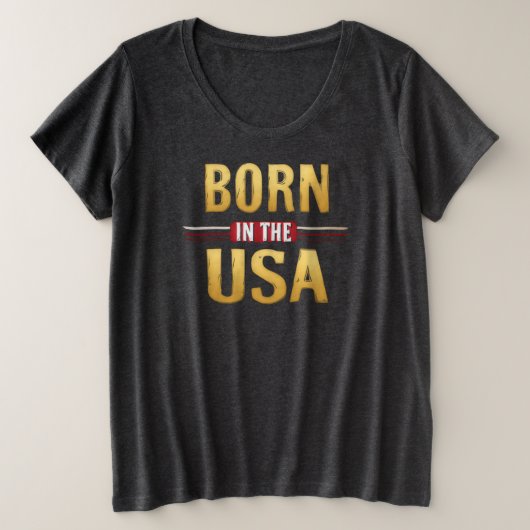 BORN IN THE USA T-Shirt (Design vorne)