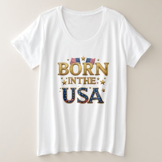 BORN IN THE USA T-Shirt (Design vorne)