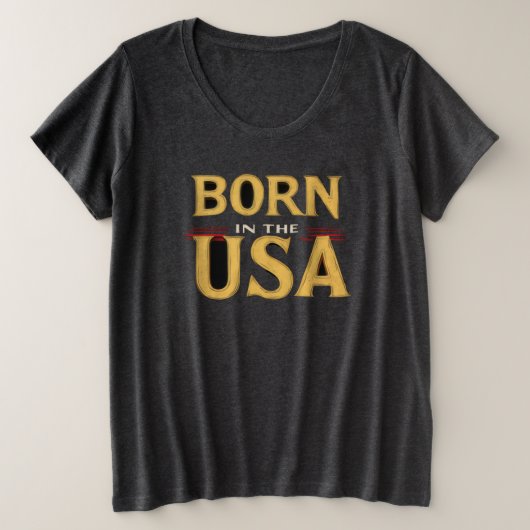BORN IN THE USA T-Shirt (Design vorne)