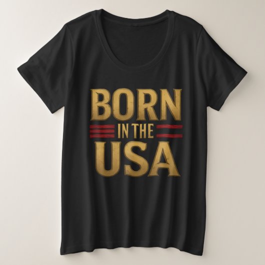 BORN IN THE USA T-Shirt (Design vorne)