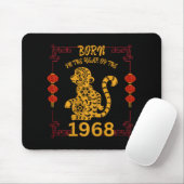 Born In The Year Of The Monkey 1968 Chinese New Ye Mousepad (Mit Mouse)