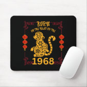 Born In The Year Of The Monkey 1968 Chinese New Ye Mousepad (Mit Mouse)