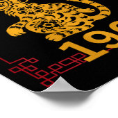 Born In The Year Of The Monkey 1968 Chinese New Ye Poster (Ecke)