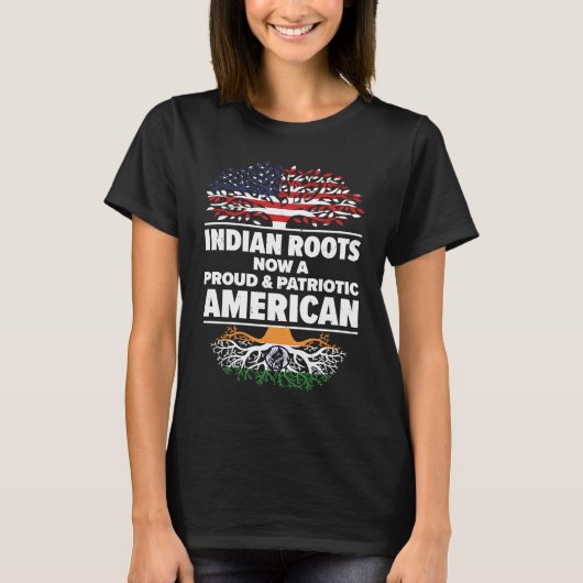 Born Indian India American USA Citizenship T-Shirt (Vorderseite)