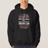 Born Kenyan Kenya American USA Citizenship 3 Hoodie (Vorderseite)