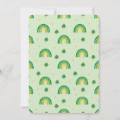 Born Lucky St. Patrick’s Day Birthday Invitation Karte (Rückseite)