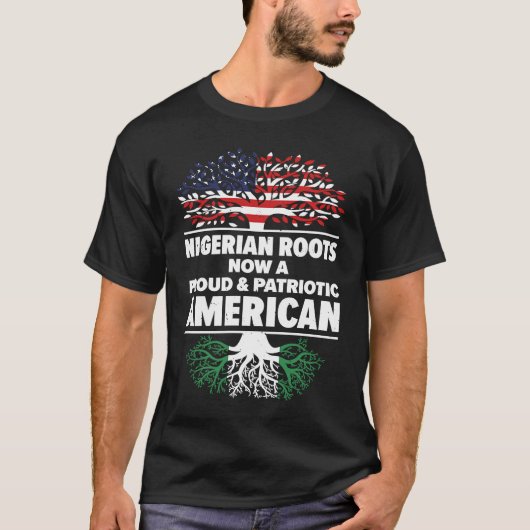 Born Nigerian Nigeria American USA Citizenship T-Shirt (Vorderseite)