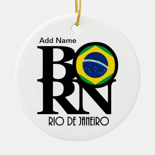 BORN Rio de Janeiro Keramik Ornament (Vorne)