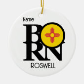 BORN Roswell New Mexico Keramik Ornament (Vorne)