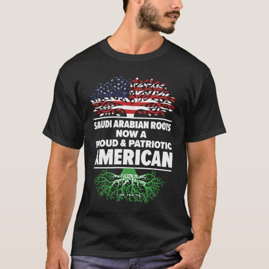 Born Saudi Arabian Saudi Arabia American USA Citiz T-Shirt (Vorderseite)