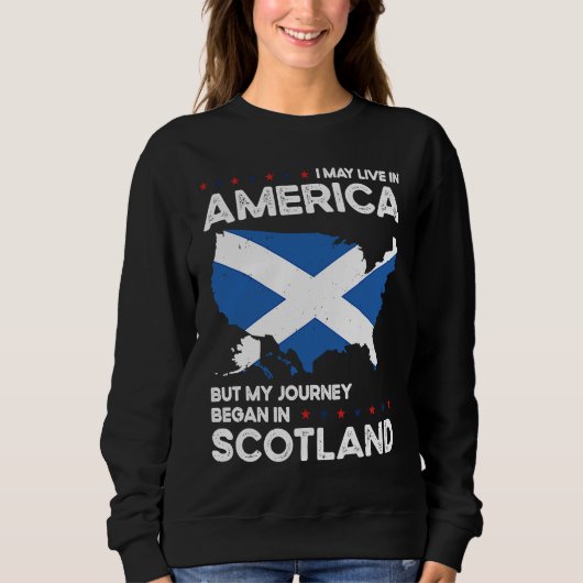 Born Scottish Scotland American USA Citizenship  1 Sweatshirt (Vorderseite)