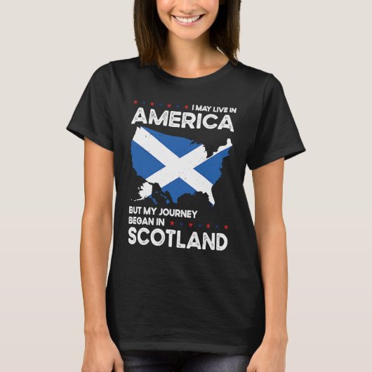 Born Scottish Scotland American USA Citizenship 1 T-Shirt (Vorderseite)