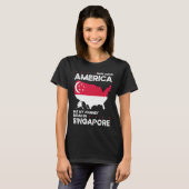 Born Singaporean Singapore American USA Citizenshi T-Shirt (Vorne ganz)