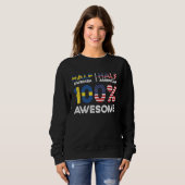 Born Swedish Sweden American USA Citizenship  2 Sweatshirt (Vorne ganz)