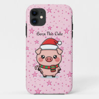 Born This Cute | Süßes Mini-Schwein iPhone 11 Hüll