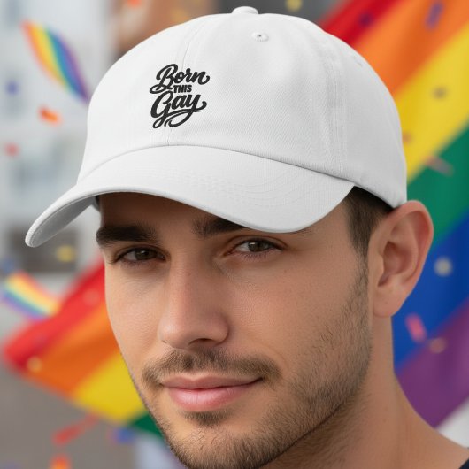 Born This Gay Pride Bestickte Baseballkappe
