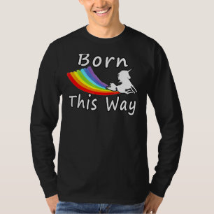 Born This Way Lgbtq Einhorn Regenbogen T-Shirt