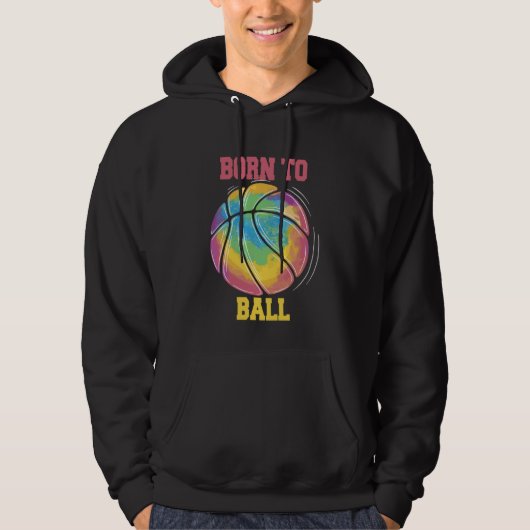 Born To Ball Basketball Slam Dunk Hoodie (Vorderseite)