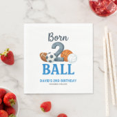 Born To Ball Sports Second Birthday  Serviette (Beispiel)